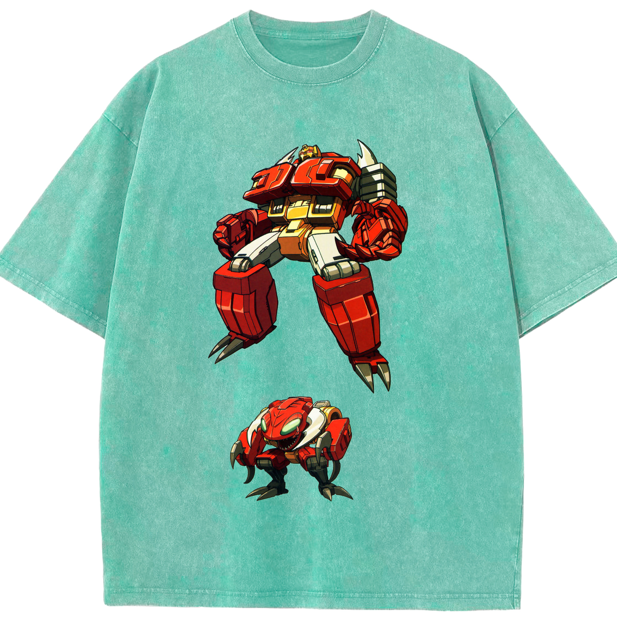 （画像用）  綿100% ヴィンテージ風 半袖Tシャツ（フロントプリント）